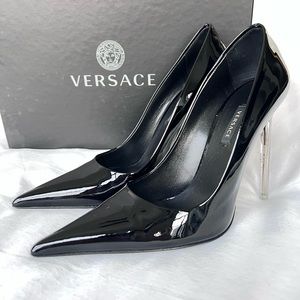 Black Versace heels